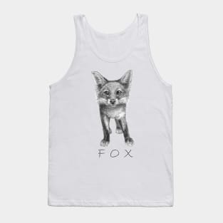 Curious Fox cub G21-022 Tank Top